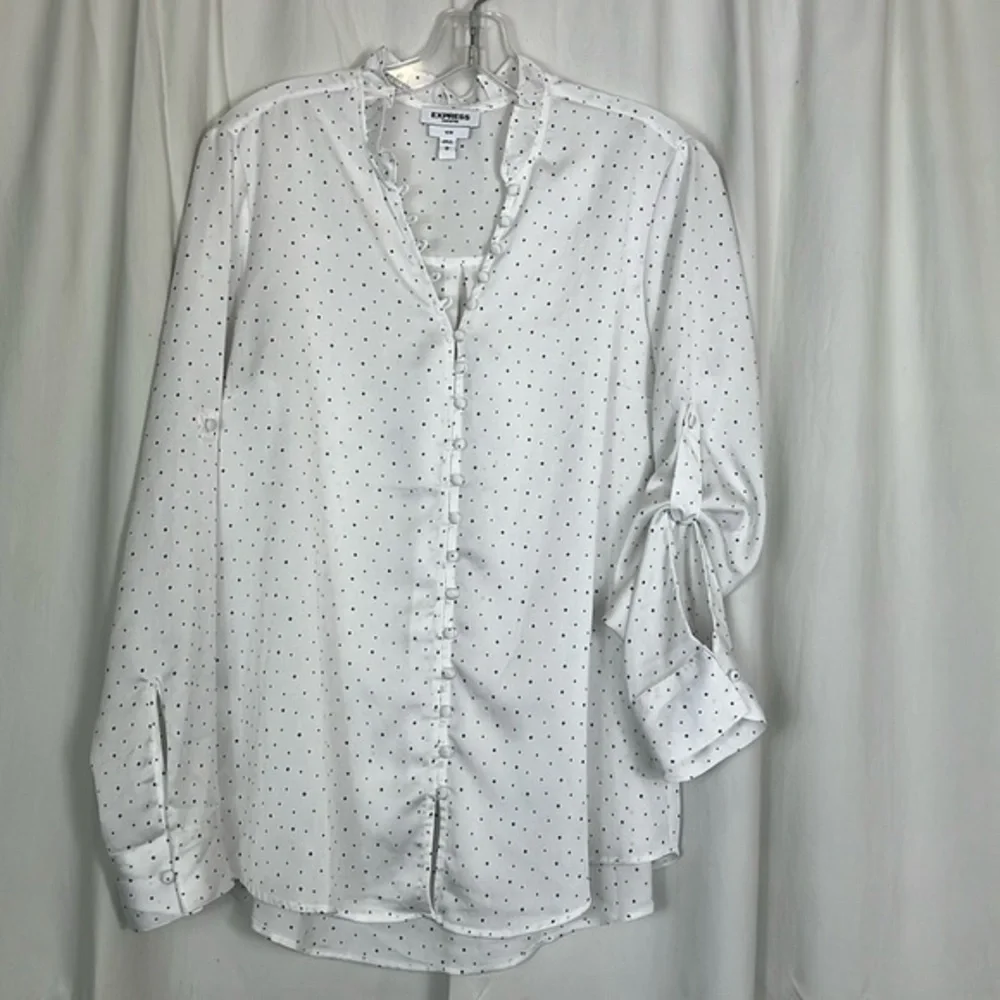 Express, portofino, slim fit, long, adjustable able sleeve, shirt. NWOT, Size L.